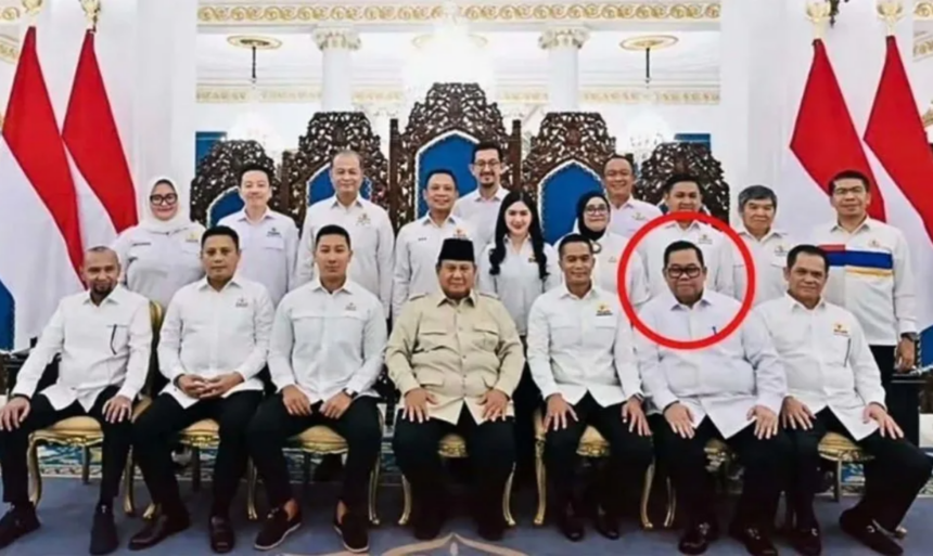 Anton timbang hadir diacara presiden di istana negara. Foto: X @profesor_saham