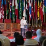 Menko Polkam Djamari Chaniago saat memberikan pengarahan sekaligus membuka Rapat Kerja Nasional (Rakernas) LPM RI Tahun 2026 di Gedung Merdeka, Bandung, Jawa Barat, Jumat (7/8/2026). Foto: Kemenko Polkam