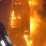 Kebakaran gedung Bapenda DKI Jakarta, Jumat (7/8/2026) malam.(Foto istimewa)