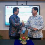 Penandatanganan nota kesepahaman oleh Direktur Kelembagaan BNI Eko Setyo Nugroho dan Rektor Universitas Prasetiya Mulya Hassan Wirajuda di Kampus Universitas Prasetiya Mulya, Cilandak, Jakarta Selatan, Kamis (6/8/2026). Foto: Dok BNI